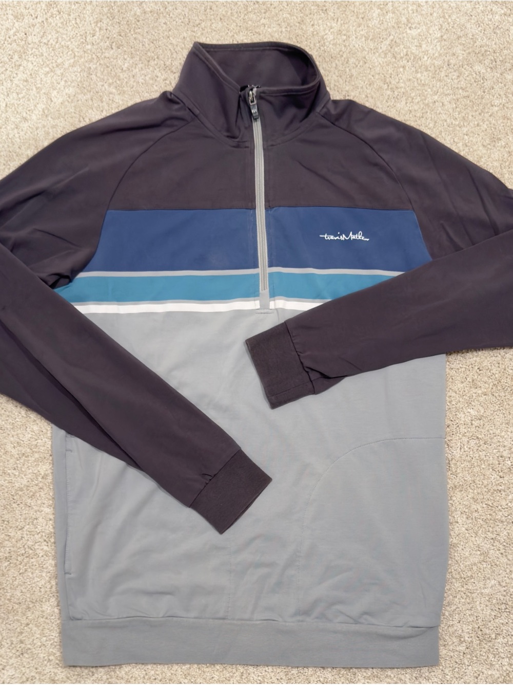 TravisMathew Colorblock Quarter-Zip Pullover -